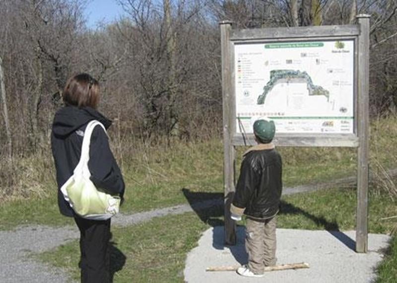 Marcheurs, n'hésitez pas à explorer nos sentiers : parcourez les 2,5 km de sentiers aménagés, accédez aux aires d’observation qui jalonnent les rives du ruisseau, consultez les panneaux d’interprétation pour découvrir un milieu riche et fragile. Profitez-en en tout temps : c’est gratuit! Chiens et vélo ne sont pas acceptés.
