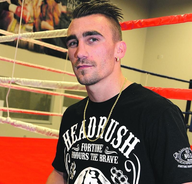 Michael Gadbois est revenu à Saint-Hyacinthe sans la ceinture WBC International Silver des poids légers. Photo François Larivière | Le Courrier ©