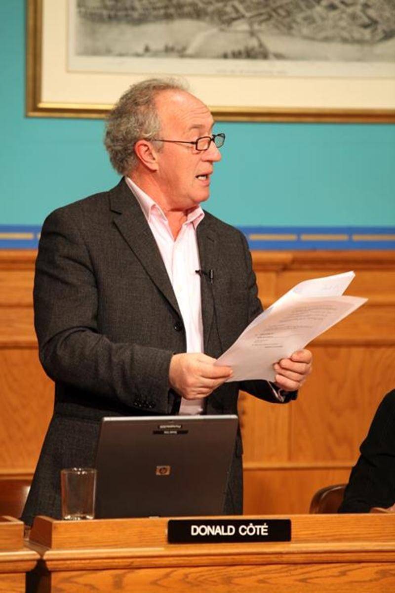 Donald Côté, conseiller municipal du district Sainte-Rosalie.