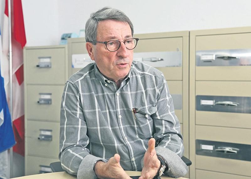 Le maire de Sainte-Marie-Madeleine, Gilles Carpentier. Photo Robert Gosselin | Le Courrier ©