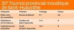 30e Tournoi provincial moustique de Saint-Hyacinthe