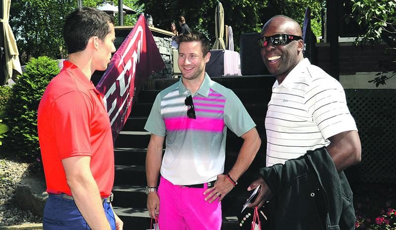 L’animateur Patrick Langlois et Bruny Surin étaient de la liste des invités à l’Omnium. Photo François Larivière | Le Courrier ©