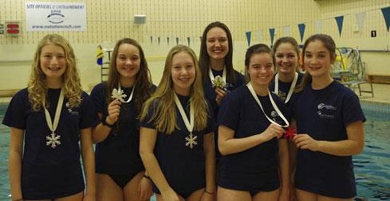 Chaque sauveteuse est montée sur le podium au cumulatif des différentes épreuves prévues lors de l'Invitation provinciale disputée à Drummondville.