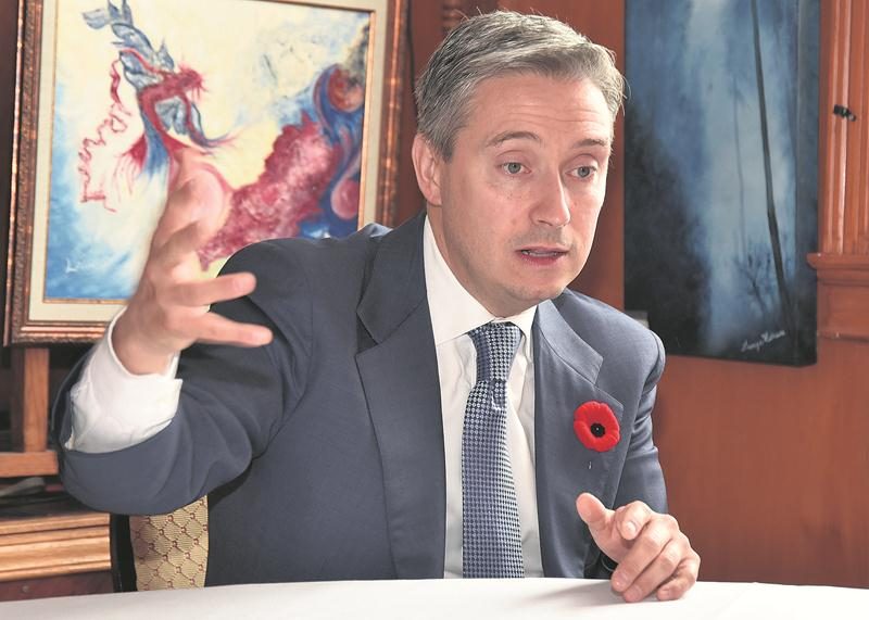 Le secrétaire parlementaire au cabinet du ministre des Finances à Ottawa, François-Philippe Champagne. Photo François Larivière | Le Courrier ©