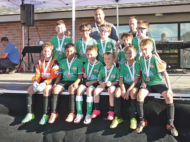 Le FC Saint-Hyacinthe U10 espoir, médaillé de bronze également. Photo Courtoisie