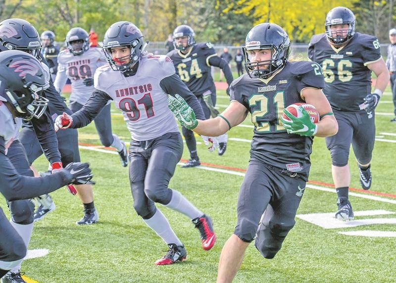 Les Lauréats ont remporté leur match quart de finale 23 à 11 samedi contre le Collège Ahuntsic. Photo François Larivière | Le Courrier ©