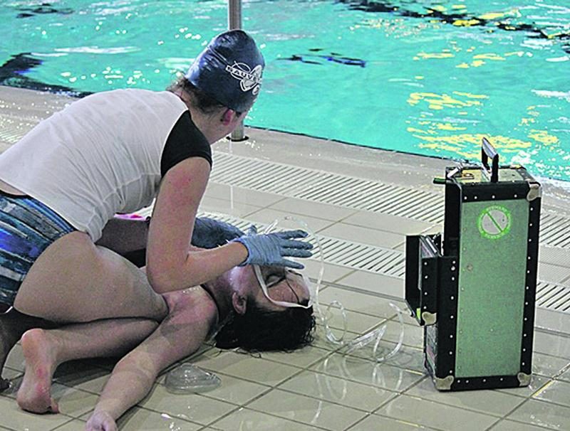 Une membre des CAM-Ikazes en action au championnat canadien de sauvetage sportif. Photo Flickr Société de sauvetage