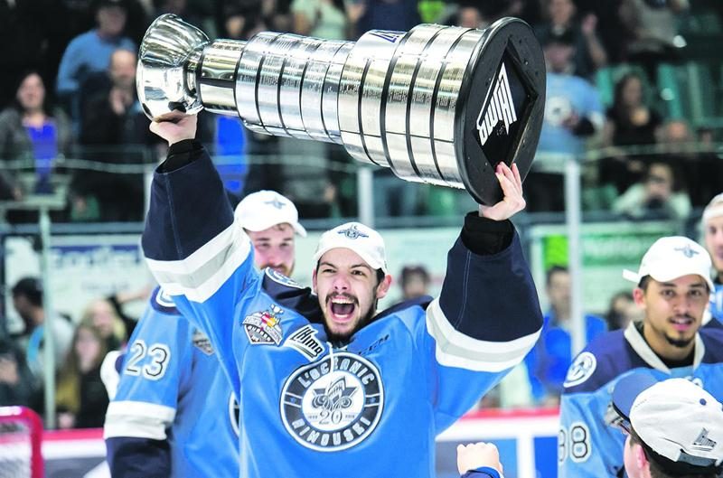 Philippe Desrosiers verra son nom être inscrit sur la Coupe du Président. Photo Vincent Éthier (LHJMQ)