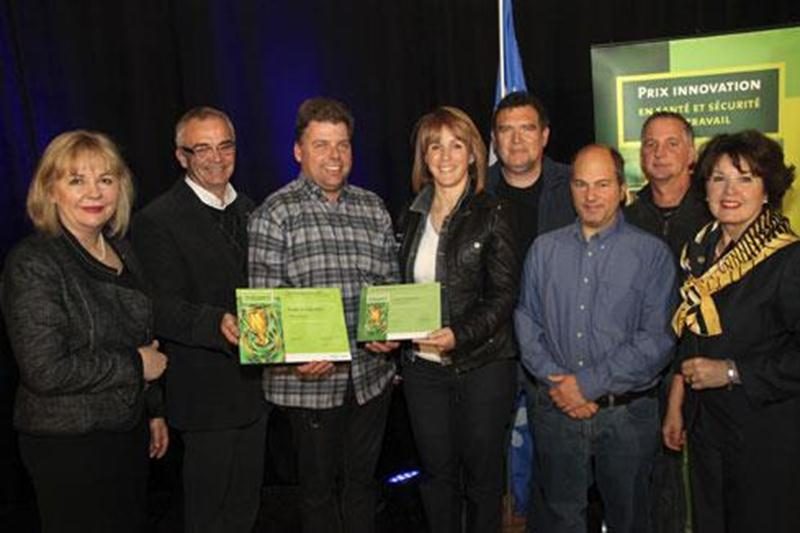 Les lauréats régionaux des Prix Innovation de la CSST, secteur Yamaska.