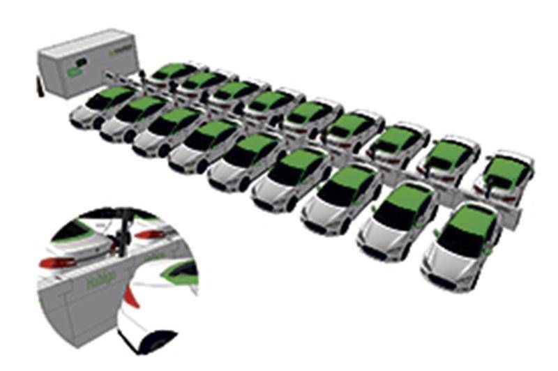 Les Teslas de Téo Taxi rechargées grâce à Bectrol