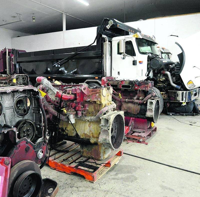 L’entreprise KC Diesel se spécialise dans la réparation et le reconditionnement de moteurs diesel pour les camions. Photo François Larivière | Le Courrier ©