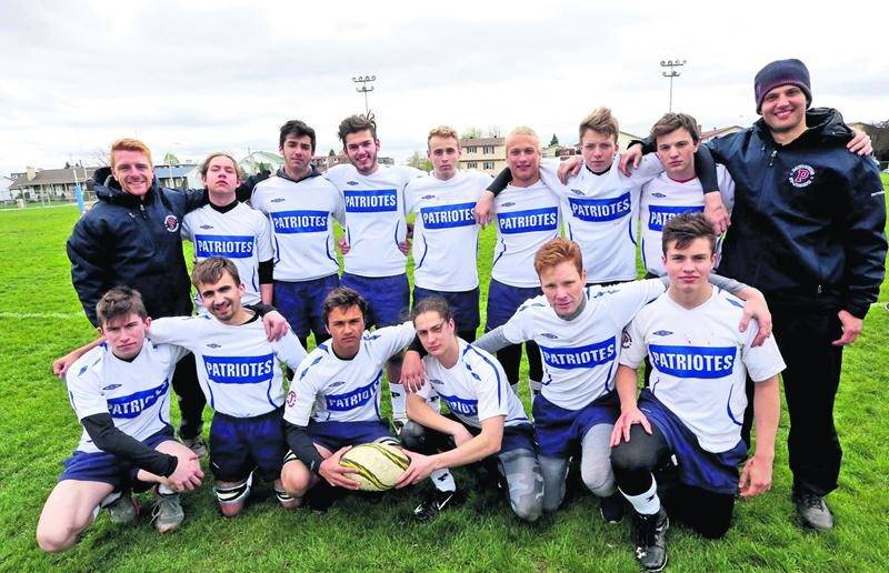 L’équipe masculine de rugby des Patriotes de l’école secondaire Saint-Joseph est présentement au 2e rang du classement du RSEQ Montérégie.Photo Robert Gosselin | Le Courrier ©