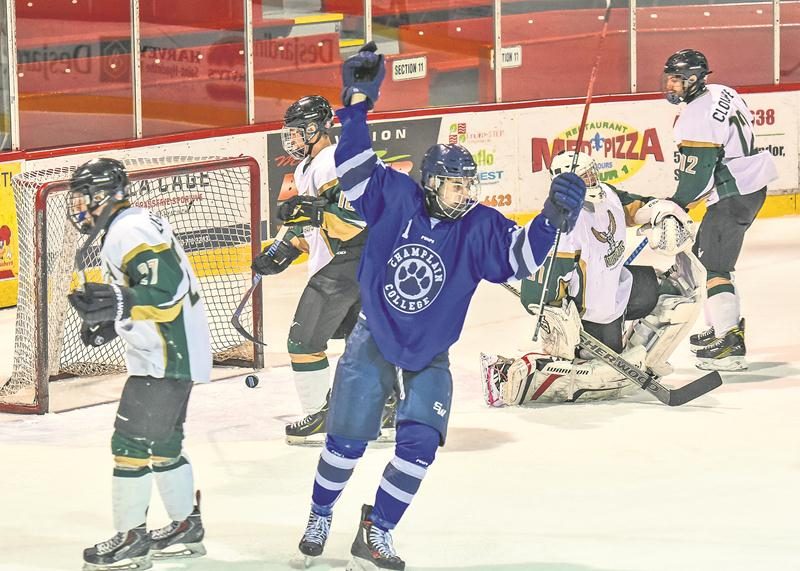 À leur dernier match au Stade L.-P.-Gaucher de l’année 2016, les Lauréats ont encaissé un revers de 5 à 3 face aux Cougars du Collège Champlain de Lennoxville. Photo François Larivière | Le Courrier ©