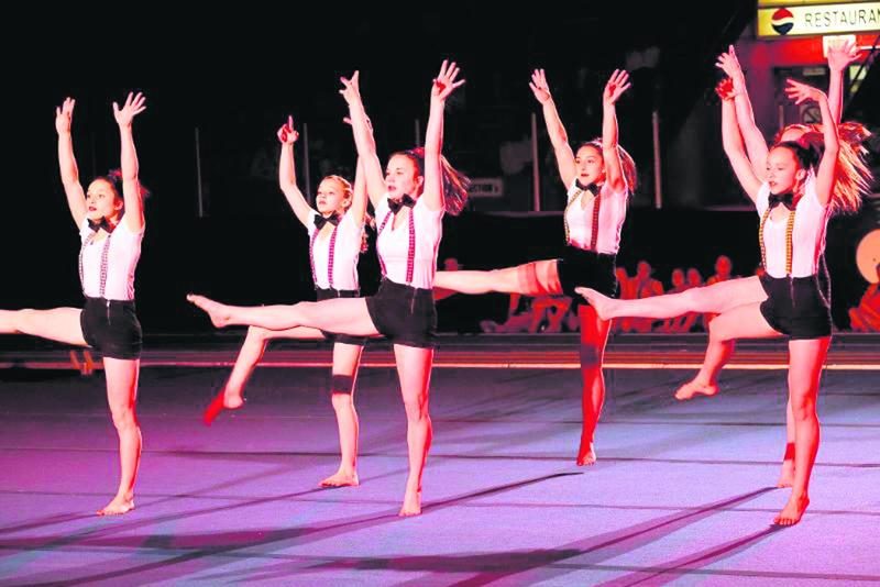 Les numéros mariaient à la fois gymnastique et musique.