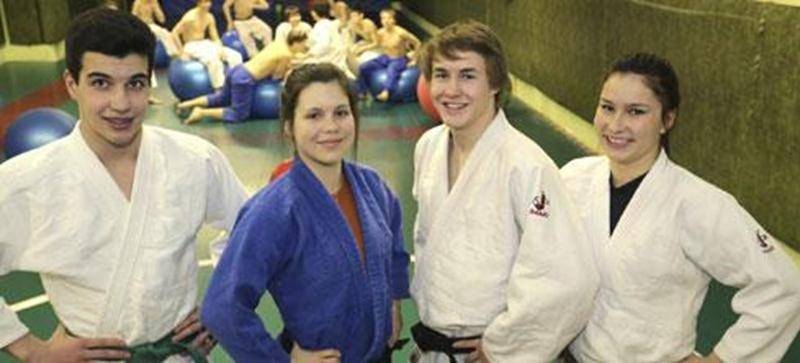 Alexandre Fortin, Sandrine Fournier, Benjamin Daviau et Audrey Poirier iront à Jonquière à la mi-mai dans le cadre du Championnat canadien de judo.