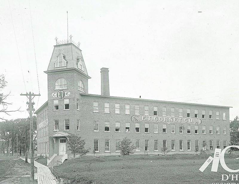 La fabrique E.T. Corset vers 1915. Photo Courtoisie du Centre d’histoire de Saint-Hyacinthe