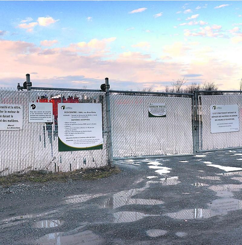 L’écocentre de Saint-Hyacinthe fermera ses portes dimanche pour  la pause hivernale.  Photo Robert Gosselin | Le Courrier ©