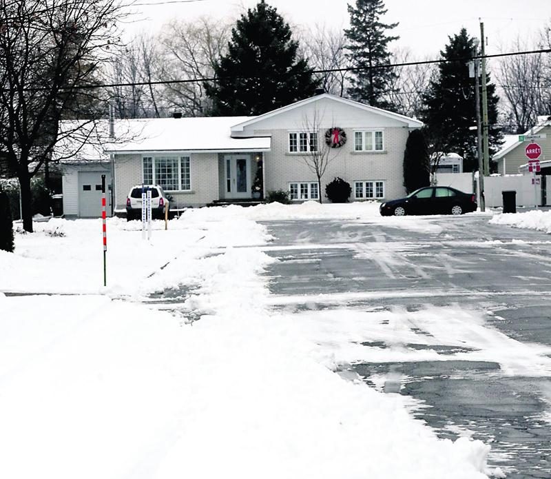 Dorénavant, les rues de Saint-Hyacinthe vont demeurer blanches une bonne partie de l’hiver. Photo Robert Gosselin | Le Courrier ©