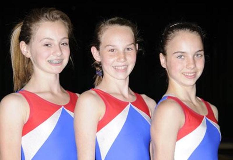 Les trois premières athlètes à participer au programme Sport-études débutant à l'automne : Laurianne Plante, Patricia Roy et Sabrina Roy.
