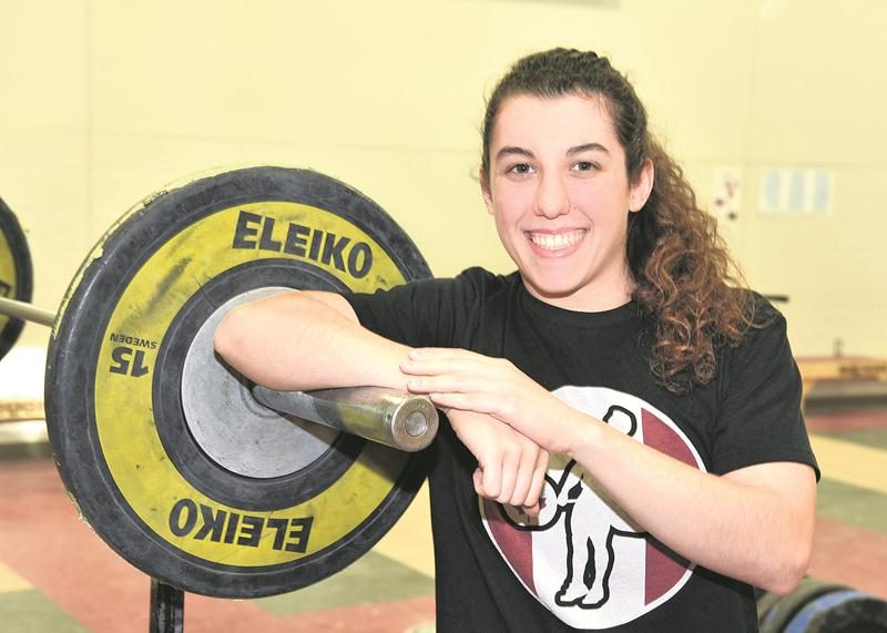 Tali Darsigny sera en compétition au Championnat mondial universitaire d’haltérophilie le 15 novembre. Photo François Larivière | Le Courrier ©