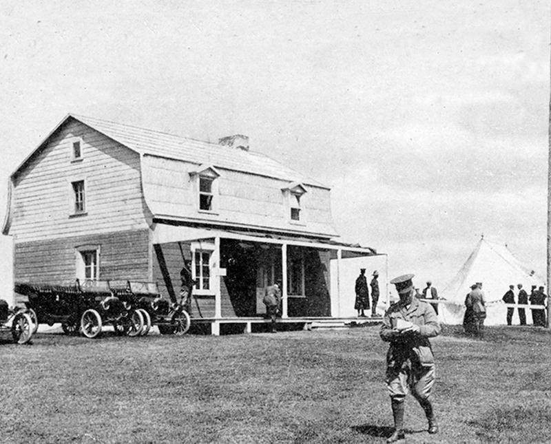 Quartiers généraux de Valcartier en 1915 Photo Centre d’histoire CH324