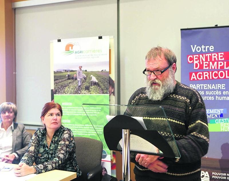 André Mousseau, vice-président d’AGRIcarrières. Photo Robert Gosselin | Le Courrier ©