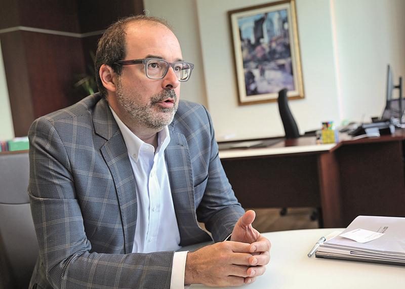 Stéphane Rochon, président et chef de la direction d’Humania Assurance.  Photo Robert Gosselin | Le Courrier ©