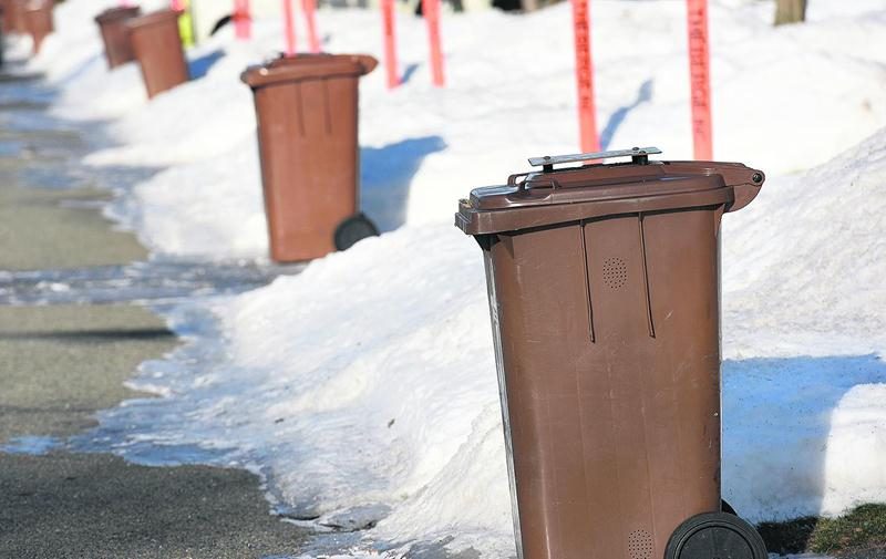 La Ville doit trouver une solution pour que les matières organiques des bacs bruns puissent être traitées au CVMO, avec les branches qu’on y retrouve. Photo François Larivière | Le Courrier ©