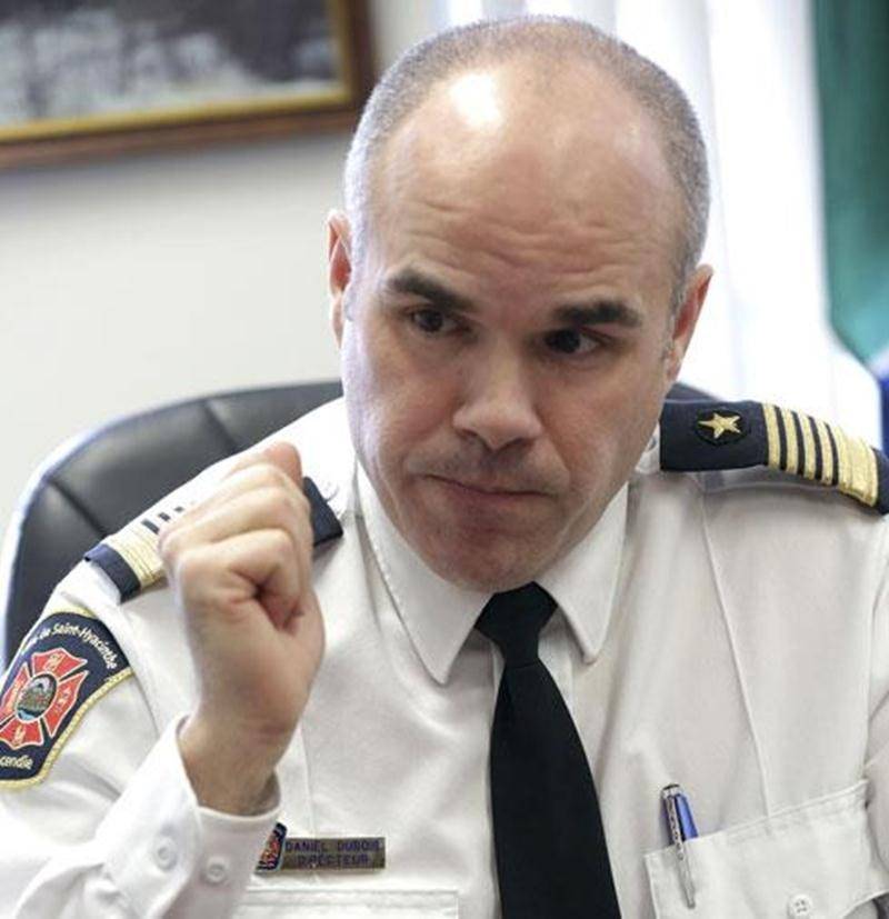 Le chef du Service de sécurité incendies de Saint-Hyacinthe, Daniel Dubois.