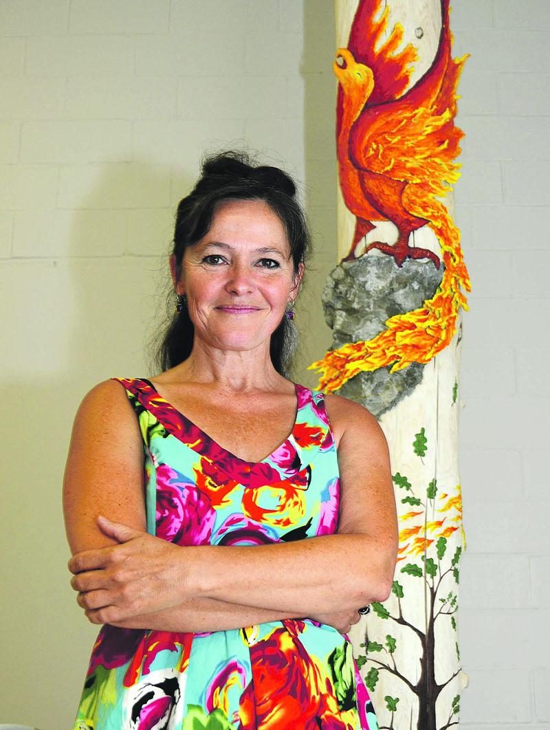 Le totem Confiance d’Isabelle Mougeot. Photo François Larivière | Le Courrier ©