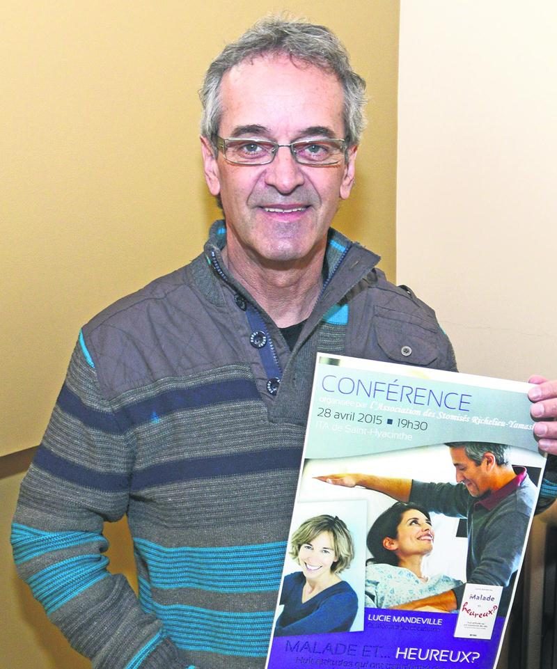 Jacques Beaudreault présente cette année une conférence sur son parcours personnel en tant que stomisé. Photo François Larivière | Le Courrier ©