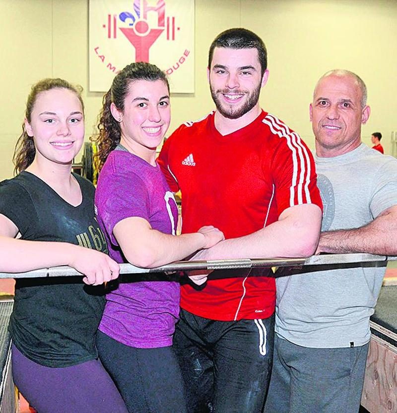 Tali Darsigny, Félix-Antoine Bouffard et Andréanne Messier prendront part au Championnat du monde junior d’haltérophilie en Georgie à la fin juin. Photo François Larivière | Le Courrier ©