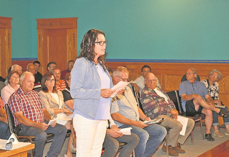 Linda Roy alors qu’elle représentait les résidents du boulevard Laframboise au conseil municipal l’an dernier. Maintenant qu’elle y siège, Mme Roy a toutefois dû se retirer à contrecœur du dossier  qui l’a amenée à s’impliquer en politique. Photothèque | Le Courrier ©