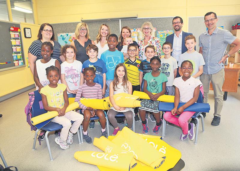 Des tapis de yoga pour l’école Larocque