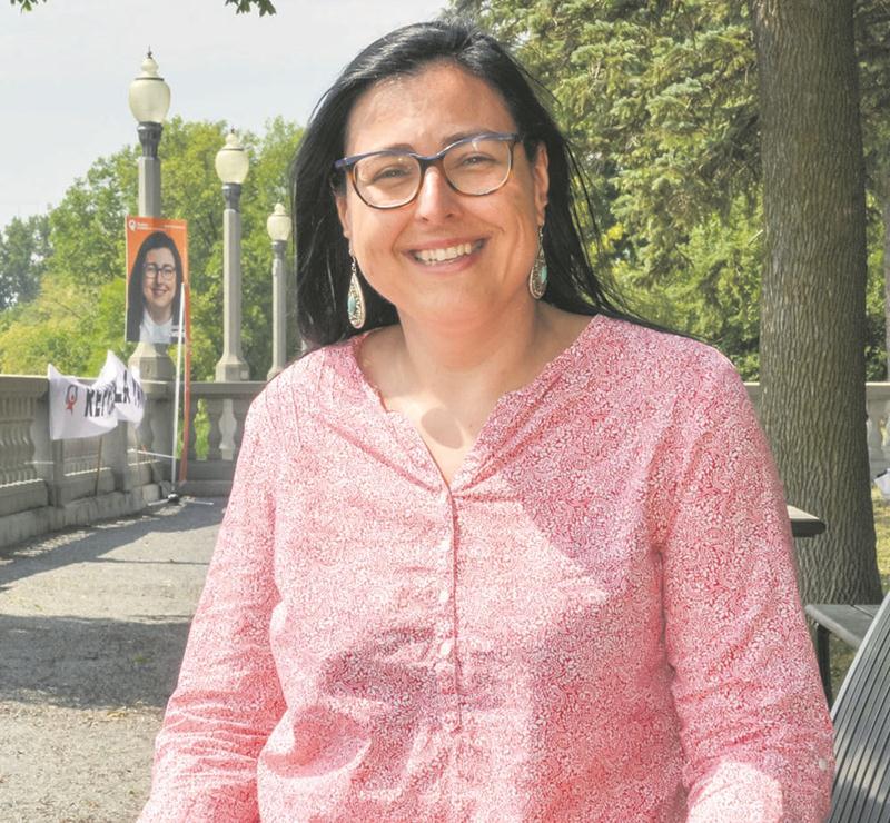 Marijo Demers n’en est qu’à sa première participation comme candidate, mais sent un intérêt plus grand que jamais envers les idées de Québec solidaire, même à Saint-Hyacinthe. Photothèque Le Courrier ©