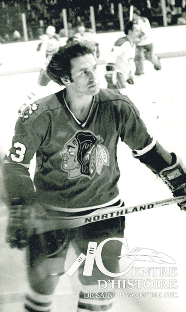 Michel Archambault a fait partie de l’organisation des Blackhawks de Chicago au début des années 1970. Photo Centre d’histoire de Saint-Hyacinthe