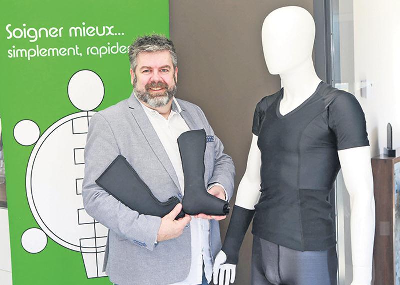 Serge-Éric Blais, président et directeur R&D des concepts orthopédiques Turtlebrace.