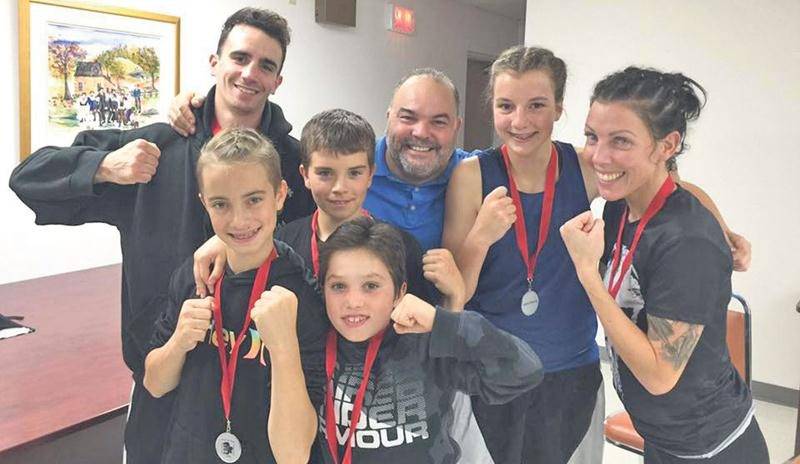 Pas moins de six boxeurs des Apprentis Champions étaient à l’œuvre samedi dernier à Ripon, en Outaouais. Photo Facebook