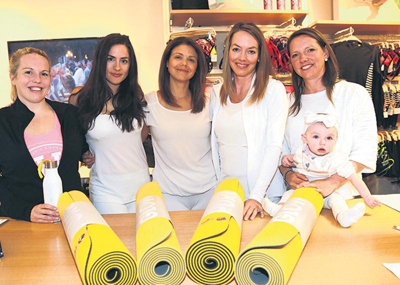 Marie-Michèle Gilbert, d’Hipnoze Mise en forme, Marie-Ève Gauthier et Magalie Joncas,