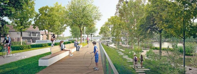 Pour le maire de Saint-Hyacinthe, le projet de réaménagement de la promenade Gérard-Côté est « l’élément déclencheur qui va insuffler un vent de dynamisme au centre-ville ». Daoust Lestage