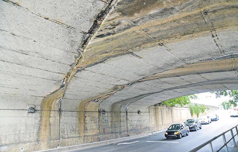 Le tunnel Sainte-Anne nécessitera des travaux de réfection en raison de problèmes d’étanchéité.  Photo François Larivière | Le Courrier ©