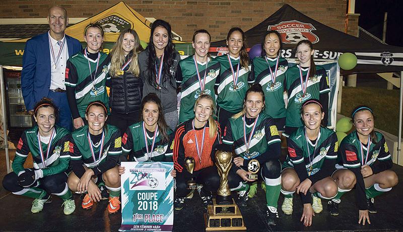 Le FC Saint-Hyacinthe senior féminin a été sacré champion des séries de la LIZ 2 en division Honneur. Photo courtoisie