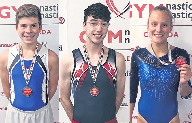 Nathan Levasseur, Jean-Philippe Camirand et  Stéphanie Pelletier