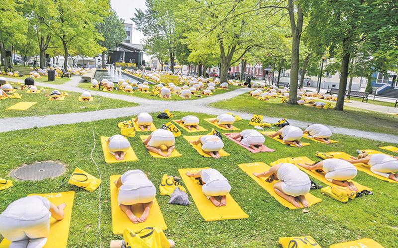 Retour vers soi et introspection étaient au rendez-vous de cette activité à la fois contemplative et active.