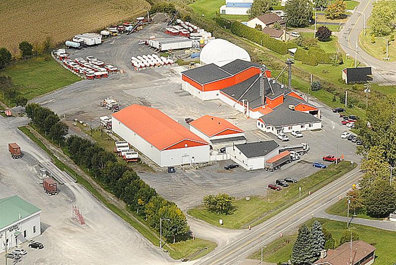 Les installations d’Agrocentre à Saint-Pie. Photo courtoisie Agrocentre