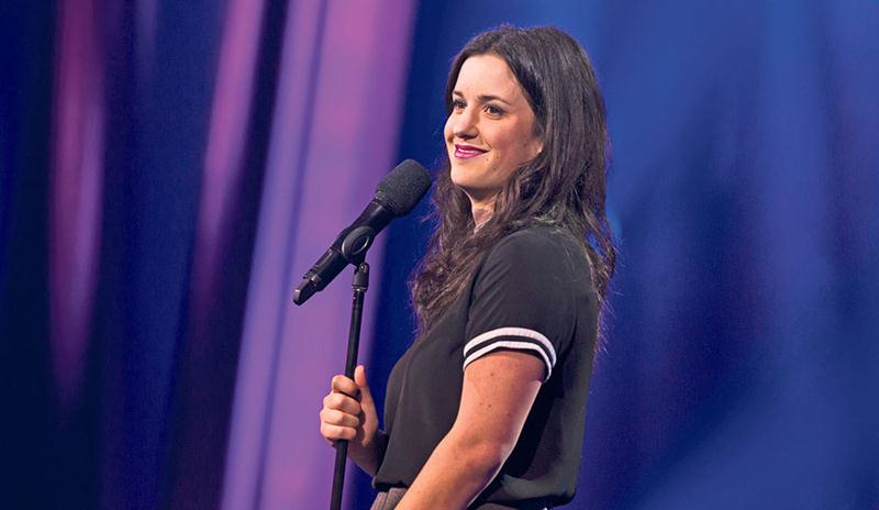 L’humoriste Virginie Fortin sera de passage au Centre des arts Juliette-Lassonde le 12 octobre avec son spectacle Le bruit du cosmos. Photo courtoisie