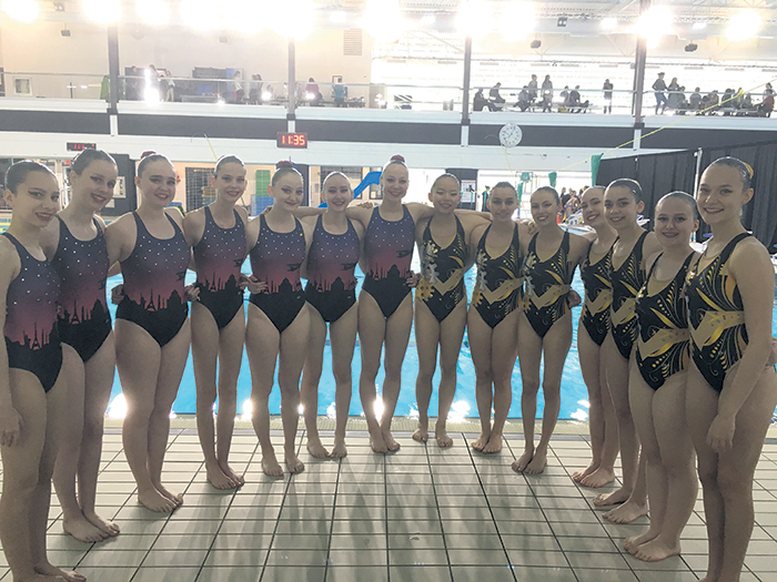 Deux équipes des Vestales s’étaient qualifiées pour le championnat provincial de nage synchronisée et l’une d’elles en est ressortie grande championne du réseau intermédiaire 13-15 ans.