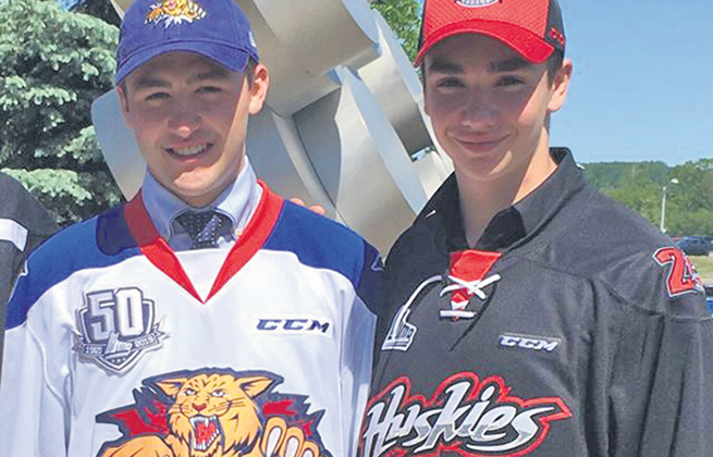 Les Maskoutains Elliot Desnoyers et Alexandre Caron sont tombés dans l’œil des Wildcats de Moncton et des Huskies de Rouyn-Noranda, samedi, lors de la séance de repêchage de la LHJMQ.
