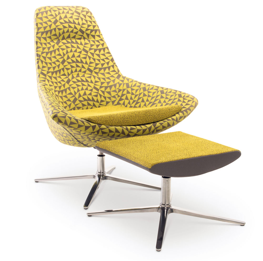 Exemple de fauteuil fabriqué à l’usine américaine Via Seating, une entreprise spécialisée dans la fabrication de sièges qui vient d’être acquise par le Groupe Lacasse de Saint-Pie. Photo gracieuseté