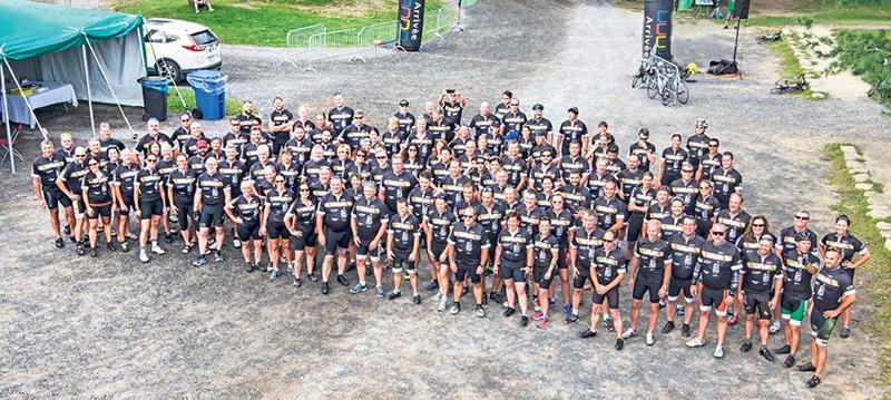 Dans le cadre de la 5e édition de son Défi Vélo, La Coop fédérée, en collaboration avec La Coop des Montérégiennes, a remis 270?000 $ à quatre fondations, dont Centraide Richelieu-Yamaska. Photo courtoisie